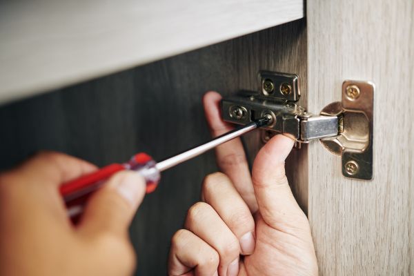 Cabinet Hinge Installation in Cibolo