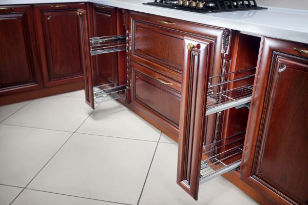 Cherry Cabinet Refacing in Cibolo